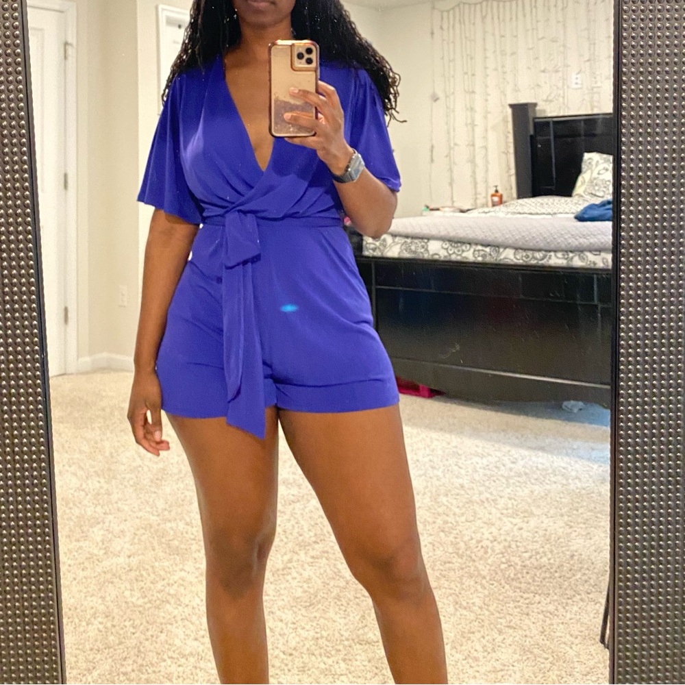 Cobalt blue romper